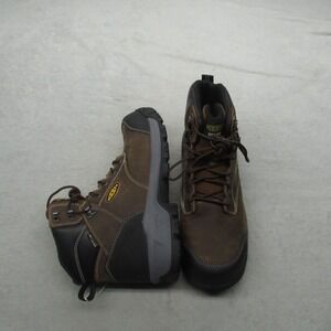Keen Utility Mens 13D Work Boots Brown Leather Evanston 6" Waterproof Carbon Toe